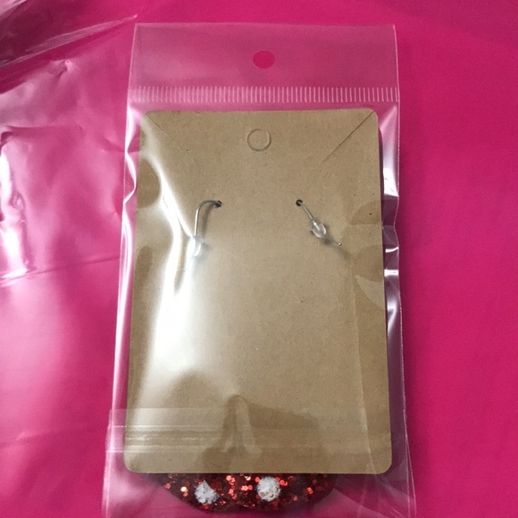 NEW Christmas earrings glitter NEW - Picture 10 of 10